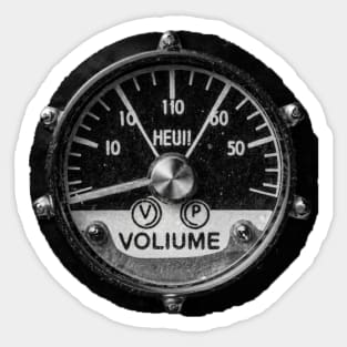 Volume VU Meter Sticker